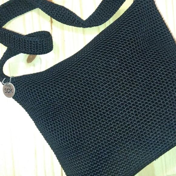 The Sak  NWOT black shoulder bag - crochet - Picture 1 of 6